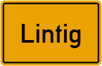 Ortsschild von Gemeinde Lintig in Niedersachsen