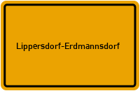City Sign Lippersdorf-Erdmannsdorf
