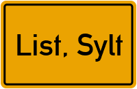 City Sign List, Sylt