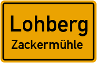 Straßen in Lohberg Zackermühle