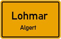 Straßenverzeichnis Lohmar Algert