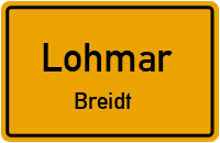 Straßenverzeichnis Lohmar Breidt