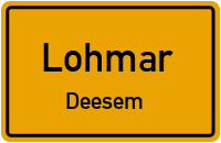 Mittelstraße in LohmarDeesem