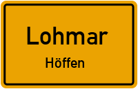 Straßen in Lohmar Höffen