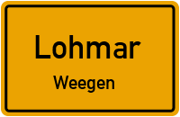 Weegener Straße in LohmarWeegen