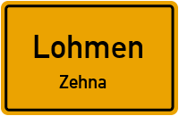 Dorfstraße in LohmenZehna
