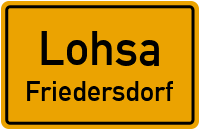 Straßenverzeichnis Lohsa Friedersdorf