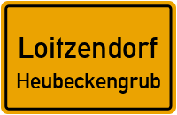 Straßenverzeichnis Loitzendorf Heubeckengrub