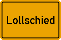 Ortsschild von Gemeinde Lollschied in Rheinland-Pfalz