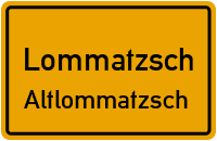 Straßenverzeichnis Lommatzsch Altlommatzsch