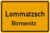 Straßenverzeichnis Lommatzsch Birmenitz