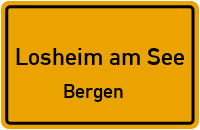Bergener Straße in Losheim am SeeBergen