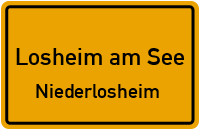 Neustraße in Losheim am SeeNiederlosheim