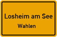 Straßen in Losheim am See Wahlen
