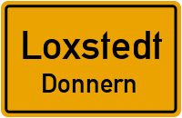 Dorfstraße in LoxstedtDonnern