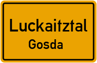 Weißager Dorfstraße in LuckaitztalGosda