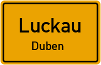 Dubener Bahnhofstraße in LuckauDuben
