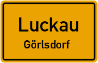 Görlsdorfer Schulstraße in LuckauGörlsdorf