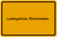 City Sign Ludwigshöhe, Rheinhessen