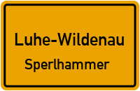 Straßenverzeichnis Luhe-Wildenau Sperlhammer