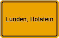 City Sign Lunden, Holstein