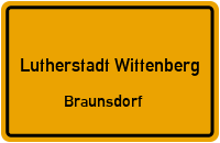 Straßenverzeichnis Lutherstadt Wittenberg Braunsdorf