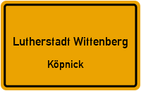 Straßenverzeichnis Lutherstadt Wittenberg Köpnick