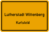 Straßenverzeichnis Lutherstadt Wittenberg Karlsfeld