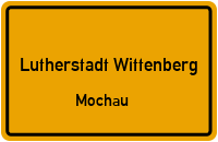 Straße Mochau-Grabo in Lutherstadt WittenbergMochau