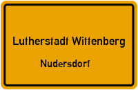 Gartenstraße in Lutherstadt WittenbergNudersdorf