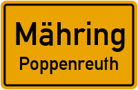 Poppenreuth in 95695 Mähring (Poppenreuth)