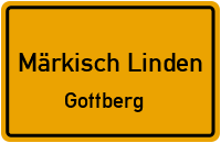 Gottberger Dorfstraße in Märkisch LindenGottberg