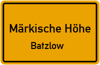 Batzlower Mühlenweg in Märkische HöheBatzlow
