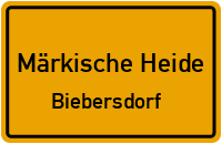 Briesener Weg in Märkische HeideBiebersdorf