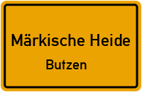 Hauptstraße in Märkische HeideButzen