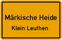 Klein-Leuthener Dorfstr. in Märkische HeideKlein Leuthen