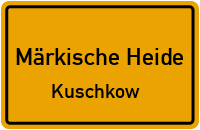 Berliner Straße in Märkische HeideKuschkow