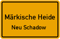 Sandbergstraße in Märkische HeideNeu Schadow