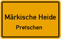 Birkenweg in Märkische HeidePretschen