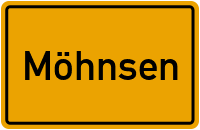 Ortsschild von Gemeinde Möhnsen in Schleswig-Holstein
