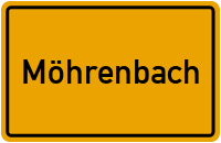 Ortsschild von Gemeinde Möhrenbach in Thüringen