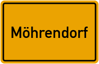Ortsschild von Gemeinde Möhrendorf in Bayern
