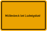 Ortsschild Möllenbeck bei Ludwigslust