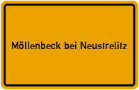 Ortsschild Möllenbeck bei Neustrelitz