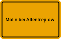 City Sign Mölln bei Altentreptow