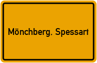 City Sign Mönchberg, Spessart
