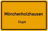Bergstraße in MönchenholzhausenHayn