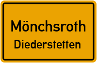Straßenverzeichnis Mönchsroth Diederstetten