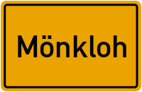 Ortsschild von Gemeinde Mönkloh in Schleswig-Holstein