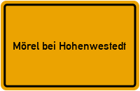 City Sign Mörel bei Hohenwestedt